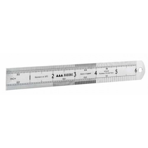 6' X 1/2' Metric And 64s Steel Ruler